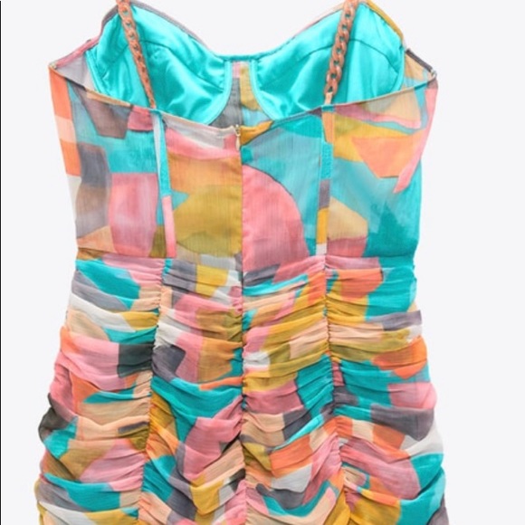 BNWT CHAIN STRAP PRINT DRESS SZ SM - Picture 11 of 16